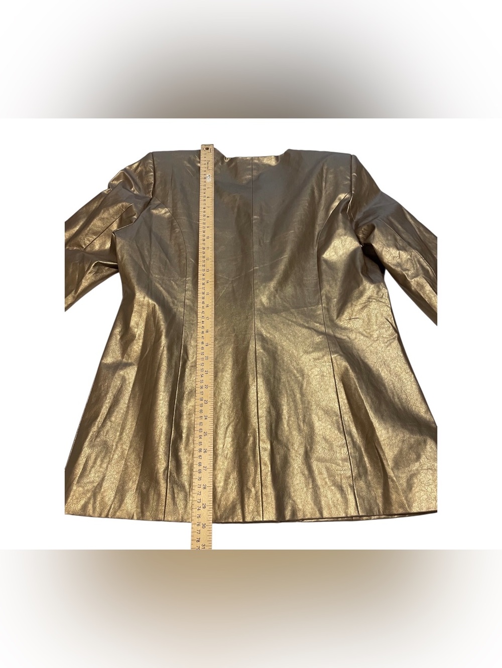 Mattina J. Metallic Gold Embroidered Button-Up Women's Jacket, 14. - Picture 9 of 12